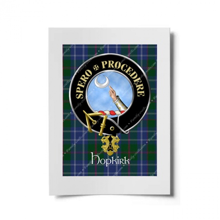 Hopkirk Scottish Clan Crest Ready to Frame Print