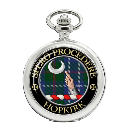 Hopkirk Scottish Clan Crest Pocket Watch