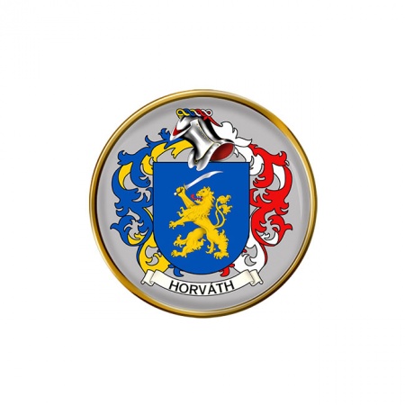 Horváth (Hungary) Coat of Arms Pin Badge
