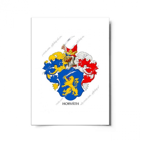 Horváth (Hungary) Coat of Arms Print