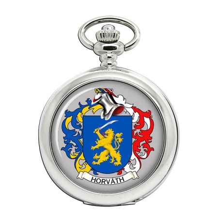 Horváth (Hungary) Coat of Arms Pocket Watch