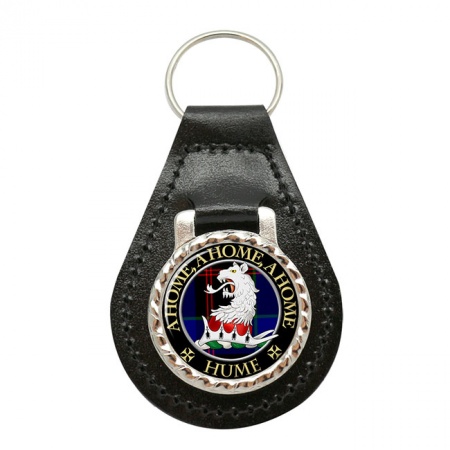 Hume Scottish Clan Crest Leather Key Fob