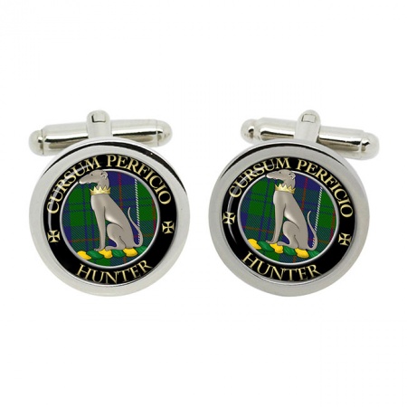 Hunter Scottish Clan Crest Cufflinks