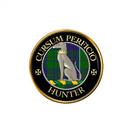 Hunter Scottish Clan Crest Pin Badge
