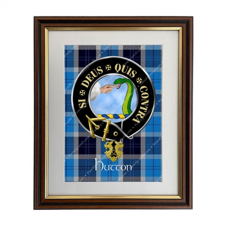 Hutton Scottish Clan Crest Framed Print