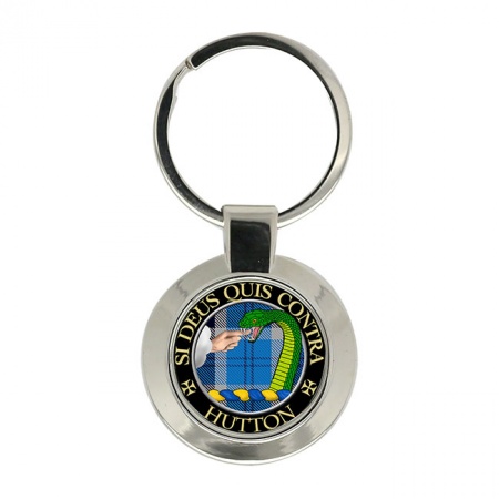 Hutton Scottish Clan Crest Key Ring