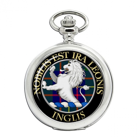 Inglis Scottish Clan Crest Pocket Watch