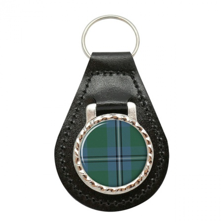 Irvine Scottish Tartan Leather Key Fob