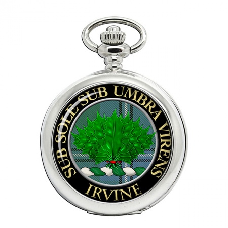 Irvine Scottish Clan Crest Pocket Watch