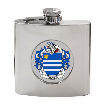 Jansen (Netherlands) Coat of Arms Hip Flask