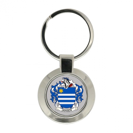 Jansen (Netherlands) Coat of Arms Key Ring