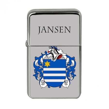 Jansen (Netherlands) Coat of Arms Flip Top Lighter