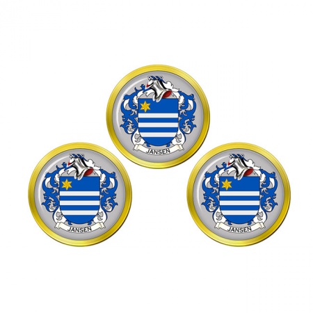 Jansen (Netherlands) Coat of Arms Golf Ball Markers