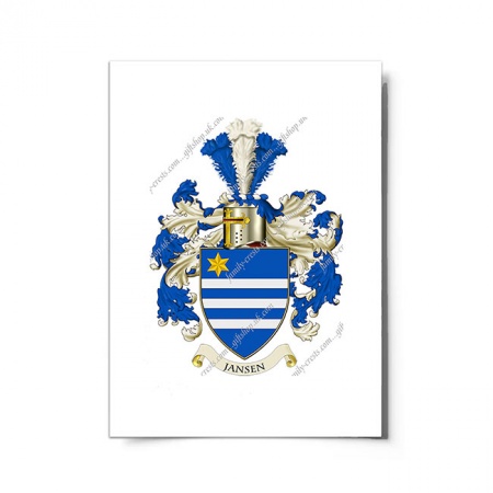 Jansen (Netherlands) Coat of Arms Print