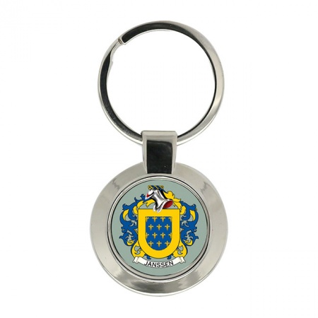 Janssen (Netherlands) Coat of Arms Key Ring