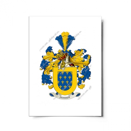 Janssen (Netherlands) Coat of Arms Print