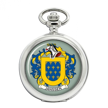 Janssen (Netherlands) Coat of Arms Pocket Watch