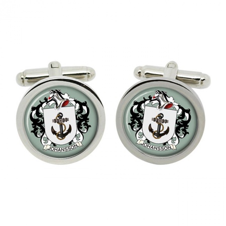 Johansson (Sweden) Coat of Arms Cufflinks
