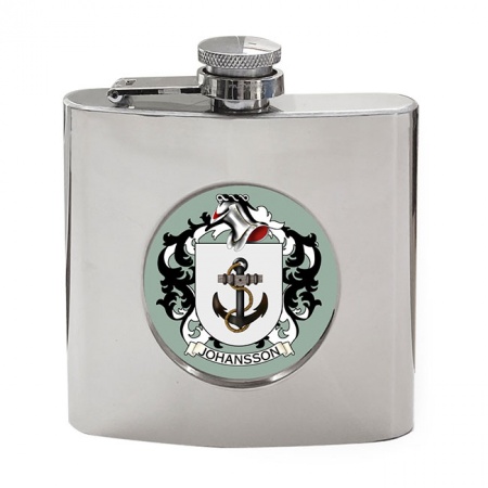 Johansson (Sweden) Coat of Arms Hip Flask