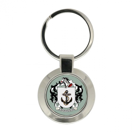 Johansson (Sweden) Coat of Arms Key Ring