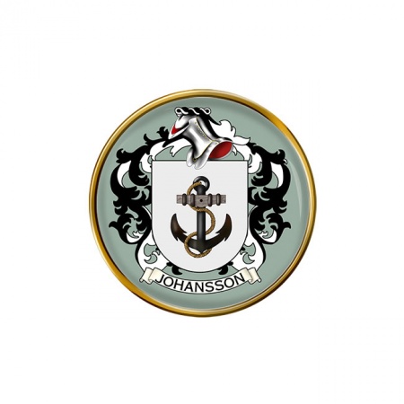 Johansson (Sweden) Coat of Arms Pin Badge