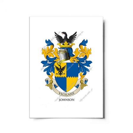 Johnson (England) Coat of Arms Print