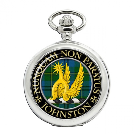 Johnston Scottish Clan Crest Pocket Watch