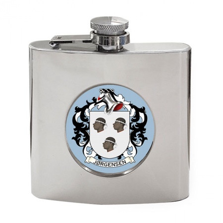 Jrgensen (Denmark) Coat of Arms Hip Flask