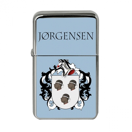 Jørgensen (Denmark) Coat of Arms Flip Top Lighter
