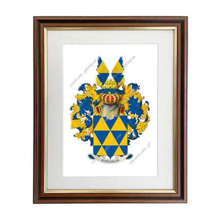 Karlsson (Sweden) Coat of Arms Framed Print