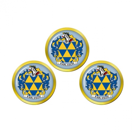 Karlsson (Sweden) Coat of Arms Golf Ball Markers