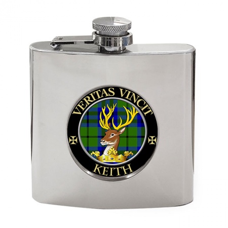 Keith Scottish Clan Crest Hip Flask