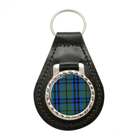 Keith Scottish Tartan Leather Key Fob