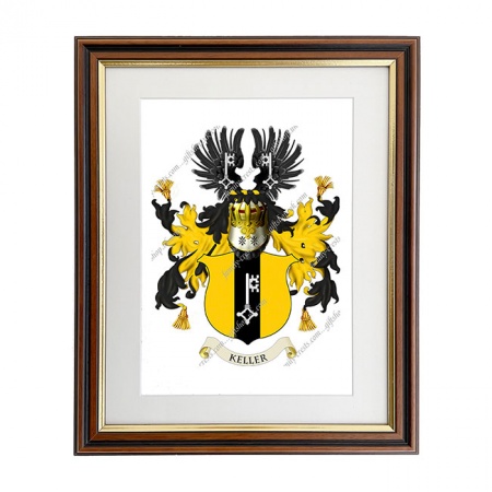 Keller (Swiss) Coat of Arms Framed Print