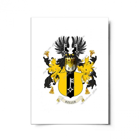 Keller (Swiss) Coat of Arms Print