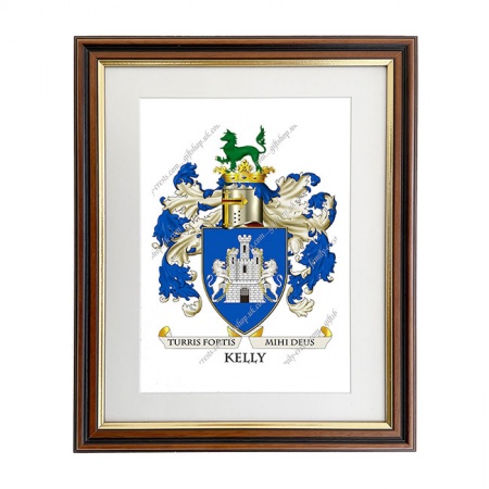 Kelly (Ireland) Coat of Arms Framed Print