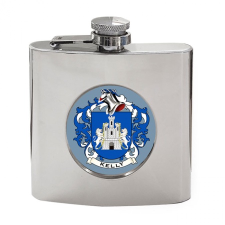 Kelly (Ireland) Coat of Arms Hip Flask