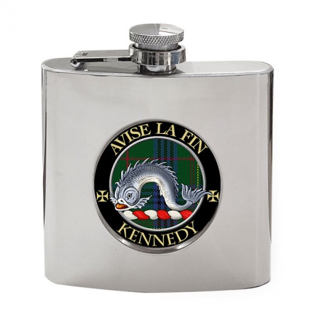 Kennedy Scottish Clan Crest Hip Flask