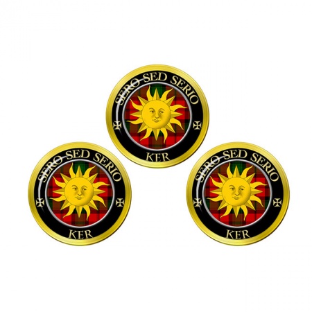 Ker Scottish Clan Crest Golf Ball Markers