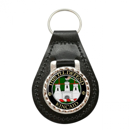 Kincaid Scottish Clan Crest Leather Key Fob
