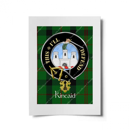 Kincaid Scottish Clan Crest Ready to Frame Print