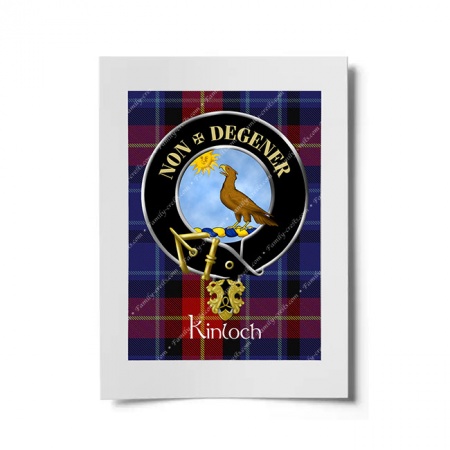 Kinloch Scottish Clan Crest Ready to Frame Print