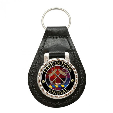 Kinnear Scottish Clan Crest Leather Key Fob