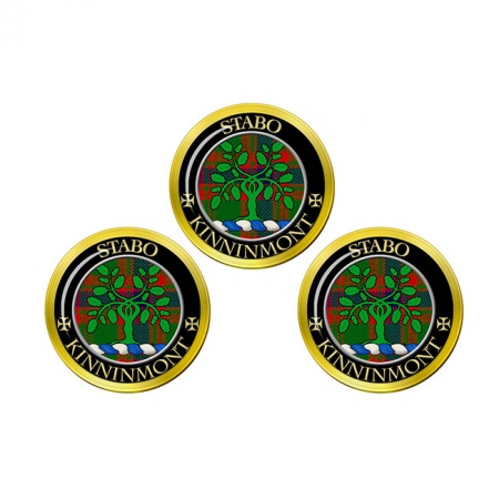 Kinninmont Scottish Clan Crest Golf Ball Markers