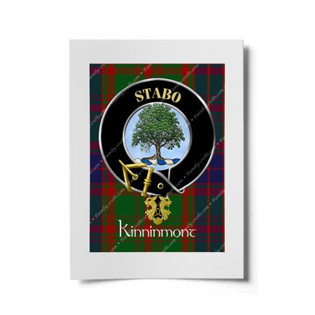 Kinninmont Scottish Clan Crest Ready to Frame Print