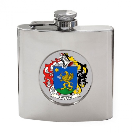 Kovács (Hungary) Coat of Arms Hip Flask