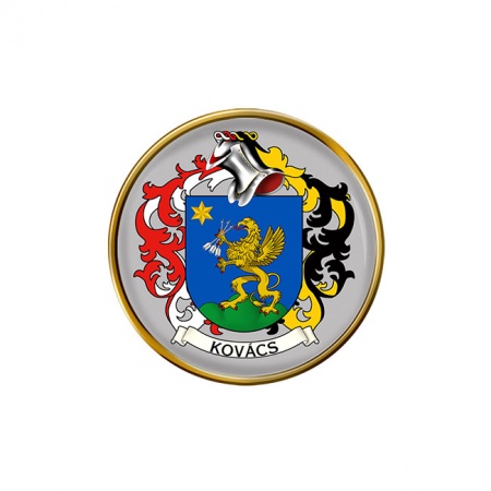 Kovács (Hungary) Coat of Arms Pin Badge