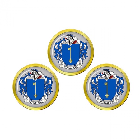 Kowalski (Poland) Coat of Arms Golf Ball Markers