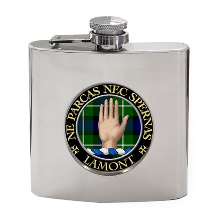 Lamont Scottish Clan Crest Hip Flask