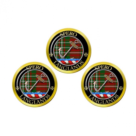 Langlands Scottish Clan Crest Golf Ball Markers